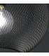 ESEDRA Dome Pendant Ceiling Light Black 50x39cm-2