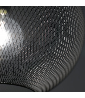 ESEDRA Dome Pendant Ceiling Light Black 50x39cm-2