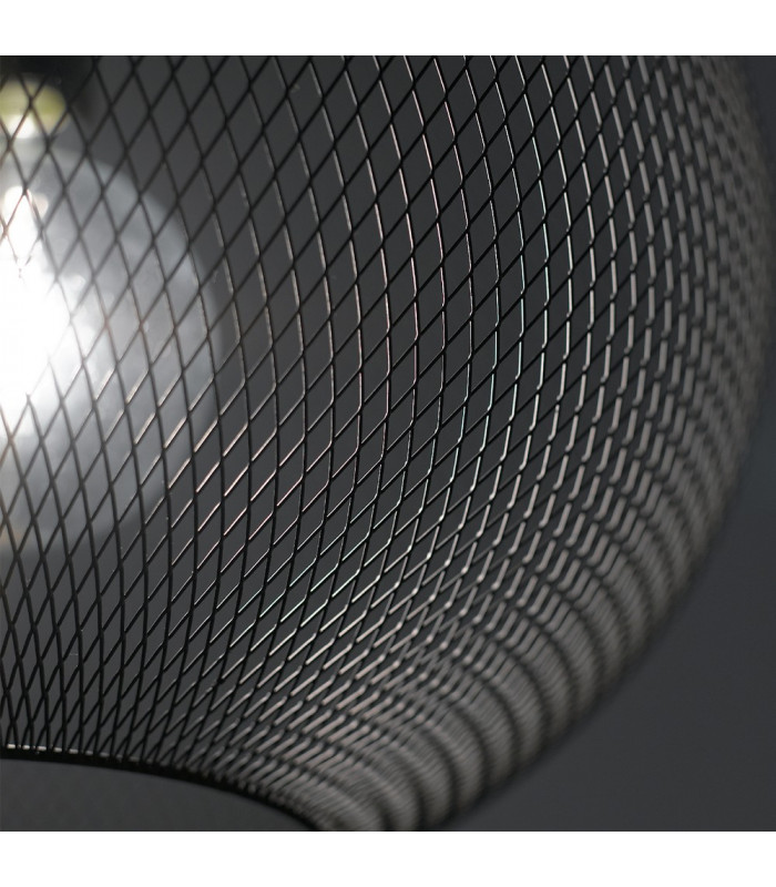 ESEDRA Dome Pendant Ceiling Light Black 50x39cm-2