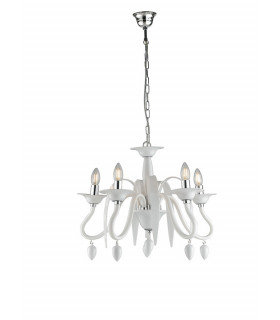 ESTEFAN 5 Light Chandeliers White 53x45.5cm-1