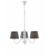 FAVOLA 3 Light Chandeliers with Shades White Fabric 56x30cm