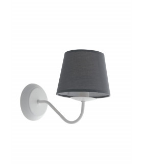 FAVOLA Wall Lamp with Shade White Fabric 28x21cm-2