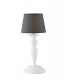 FAVOLA Table Lamp with Round Tapered Shade White Fabric 16x37cm-1