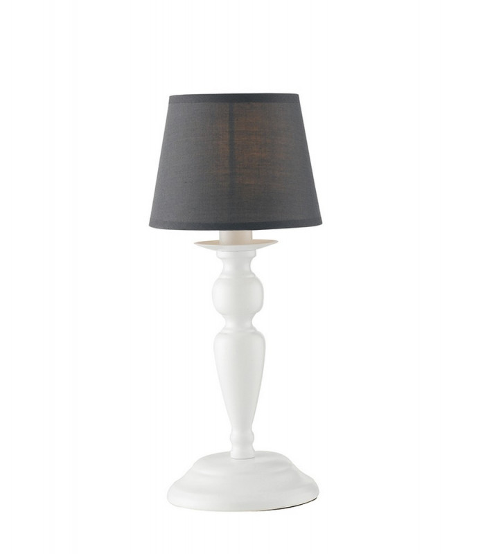 FAVOLA Table Lamp with Round Tapered Shade White Fabric 16x37cm-1