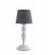 FAVOLA Table Lamp with Round Tapered Shade White Fabric 16x37cm-2