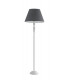 FAVOLA Floor Lamp with Tapered Shade White Fabric 45x155cm
