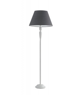 FAVOLA Floor Lamp with Tapered Shade White Fabric 45x155cm