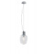 FELLINS Globe Pendant Ceiling Light Chrome 18x22cm