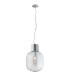 FELLINS Globe Pendant Ceiling Light Chrome 30x34.6cm