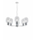 FELLINS 6 Light Multi Arm Pendant Ceiling Light Chrome 98x34.6cm-1