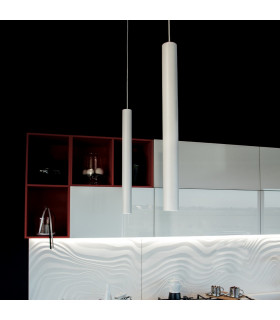 FLUKE Slim Pendant Ceiling Light White 5.5x60cm-2