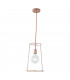 FRIDA Wire Frame Pendant Ceiling Light Pink Gold 25x42.5cm-1