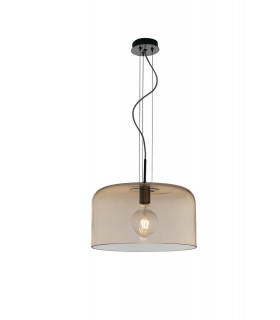 GIBUS Cylindrical Pendant Ceiling Light Amber 35x20cm