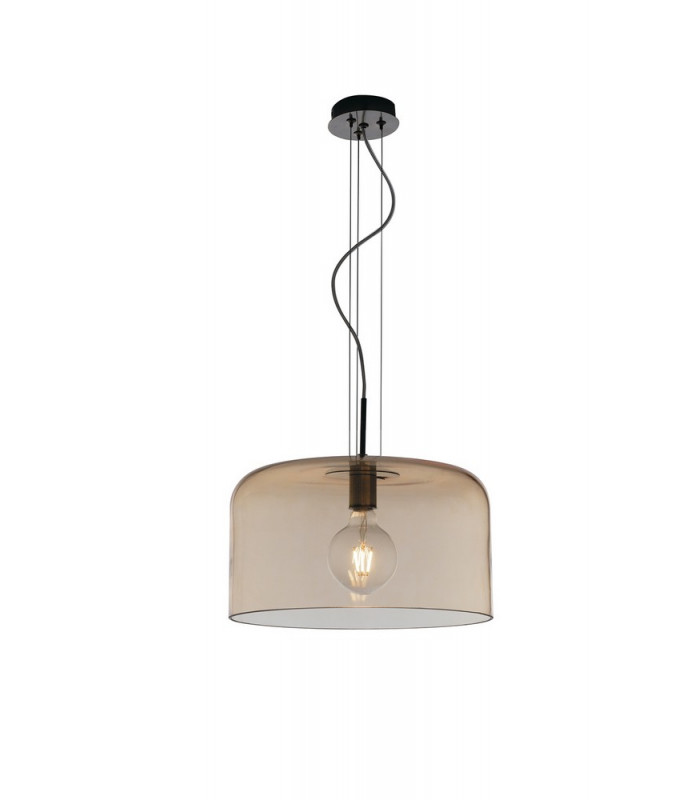 GIBUS Cylindrical Pendant Ceiling Light Amber 35x20cm