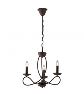 GINEVRA 3 Light Chandeliers Corten 48x43cm