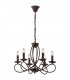 GINEVRA 6 Light Chandeliers Corten 56x42cm-1