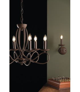 GINEVRA 6 Light Chandeliers Corten 56x42cm-2