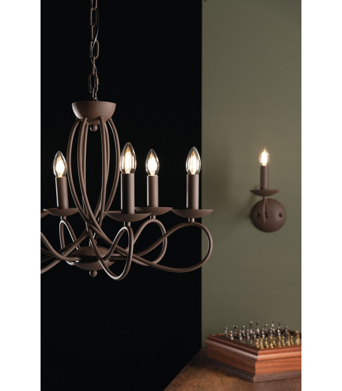 GINEVRA 6 Light Chandeliers Corten 56x42cm-2