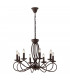 GINEVRA 8 Light Chandeliers Corten 70x42cm
