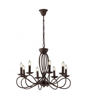 GINEVRA 8 Light Chandeliers Corten 70x42cm