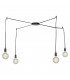 GROOVE 4 Light Cluster Pendant Ceiling Light Copper 250cm
