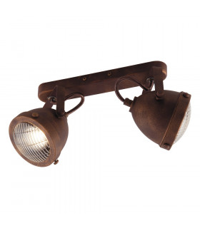 HABANA 2 Light Twin Spotlight Rust 35.8x16.3x22.6cm
