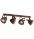 HABANA 4 Light Spotlight Bars Rust 64.5x15.5x11.6cm
