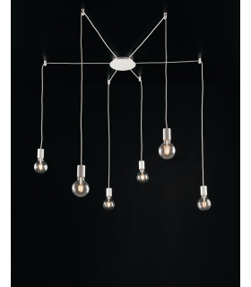 HABITAT 6 Light Cluster Pendant Ceiling Light White 500cm-1