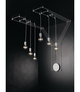 HABITAT 6 Light Cluster Pendant Ceiling Light White 500cm-2