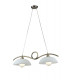 HALLEY 2 Light Straight Bar Pendant Ceiling Light Brown 76x30x24cm-1