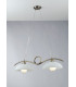 HALLEY 2 Light Straight Bar Pendant Ceiling Light Brown 76x30x24cm-3