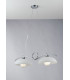 HALLEY 2 Light Straight Bar Pendant Ceiling Light Chrome 76x30x24cm-2