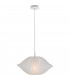 HAREM Wire Frame Pendant Ceiling Light White 40x21cm-1