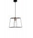 HARLEM Wire Frame Pendant Ceiling Light Black 25x25x20.5cm