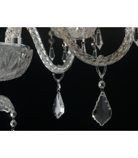 INCANTO 5 Light Chandeliers Chrome Crystal 69x79cm-2