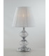 INCANTO Table Lamp with Round Tapered Shade Chrome Crystal 25x46cm-1