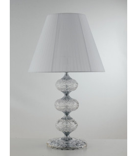 INCANTO Table Lamp with Round Tapered Shade Chrome Crystal 40x68cm-1