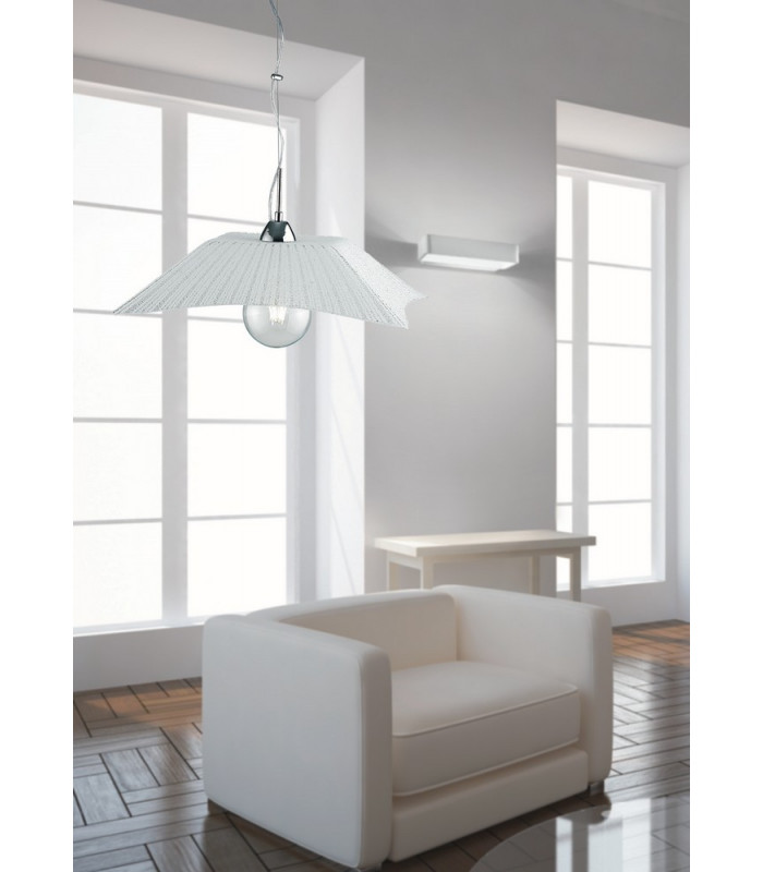 ISIDE Dome Pendant Ceiling Light White 50x50x11cm-4