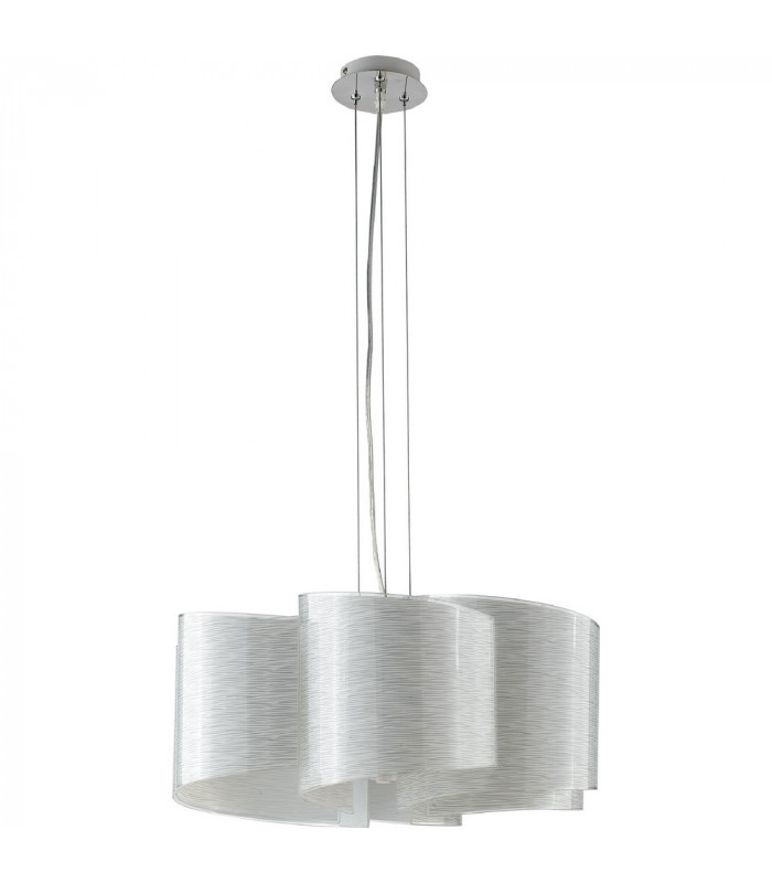 JOYCE 6 Light Pendant Ceiling Light White 60x25cm-1