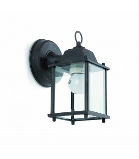 1 Light Outdoor Wall Lantern Rust Brown, E27 - 1
