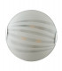 KUNA 4 Light Patterned Glass Flush Ceiling Light White 50cm-1