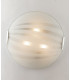KUNA 4 Light Patterned Glass Flush Ceiling Light White 50cm-2