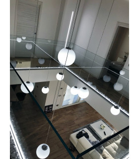 LAMPD 4 Light Cluster Pendant Ceiling Light White 250cm-2