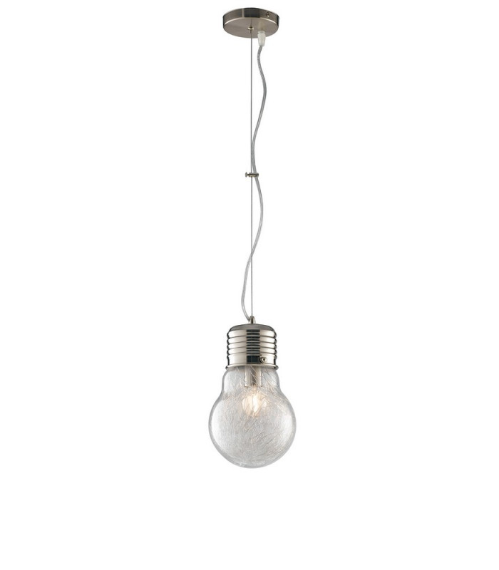 LAMPD Ribbon Pendant Ceiling Light Chrome 120x30x38cm