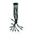 LOVER 9 Light Multi Arm Semi Flush Ceiling light Black 100x120cm-1