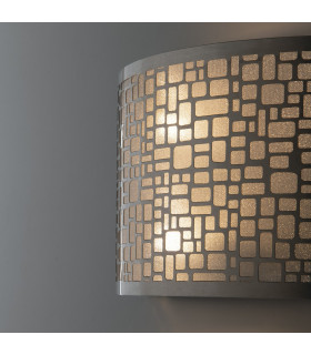 MAYA 2 Light Flush Wall Light Chrome 32x17cm-2