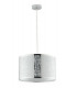 MAYA Cylindrical Pendant Ceiling Light Chrome 35x22cm