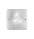 MIRO 2 Light Patterned Glass Flush Ceiling Light White 30x30cm-1