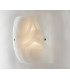 MIRO 4 Light Patterned Glass Flush Ceiling Light White 50x50cm-2