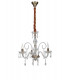 MONALISA 3 Light Chandeliers Gold Crystal 53x70cm